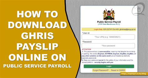 ghrishelp@psyg.go.ke|GHRIS online payslip download, registration and printing guide.